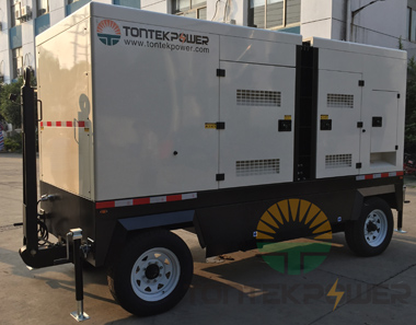 250KVA CUMMINS MOBILE TRAILER DIESEL GENERATOR FOR SHIPPING